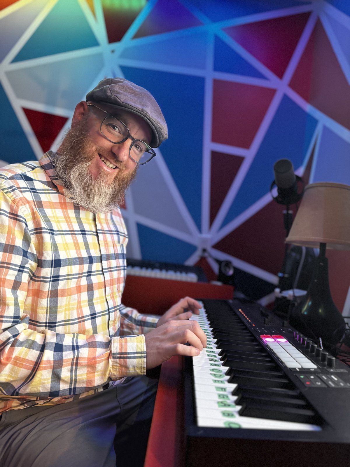 David of Piano Walker at his piano