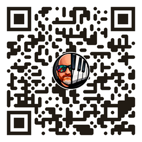 QR code linking to all Piano Walker channels